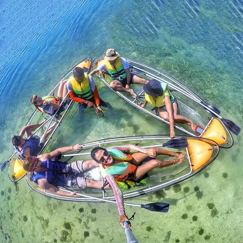 Navegação com Caiaques transparentes - Juan Ballena | Travel Experiences in Cartagena