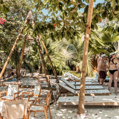 Beach Club located on one of the most privileged shores of the Tierra Bomba Island